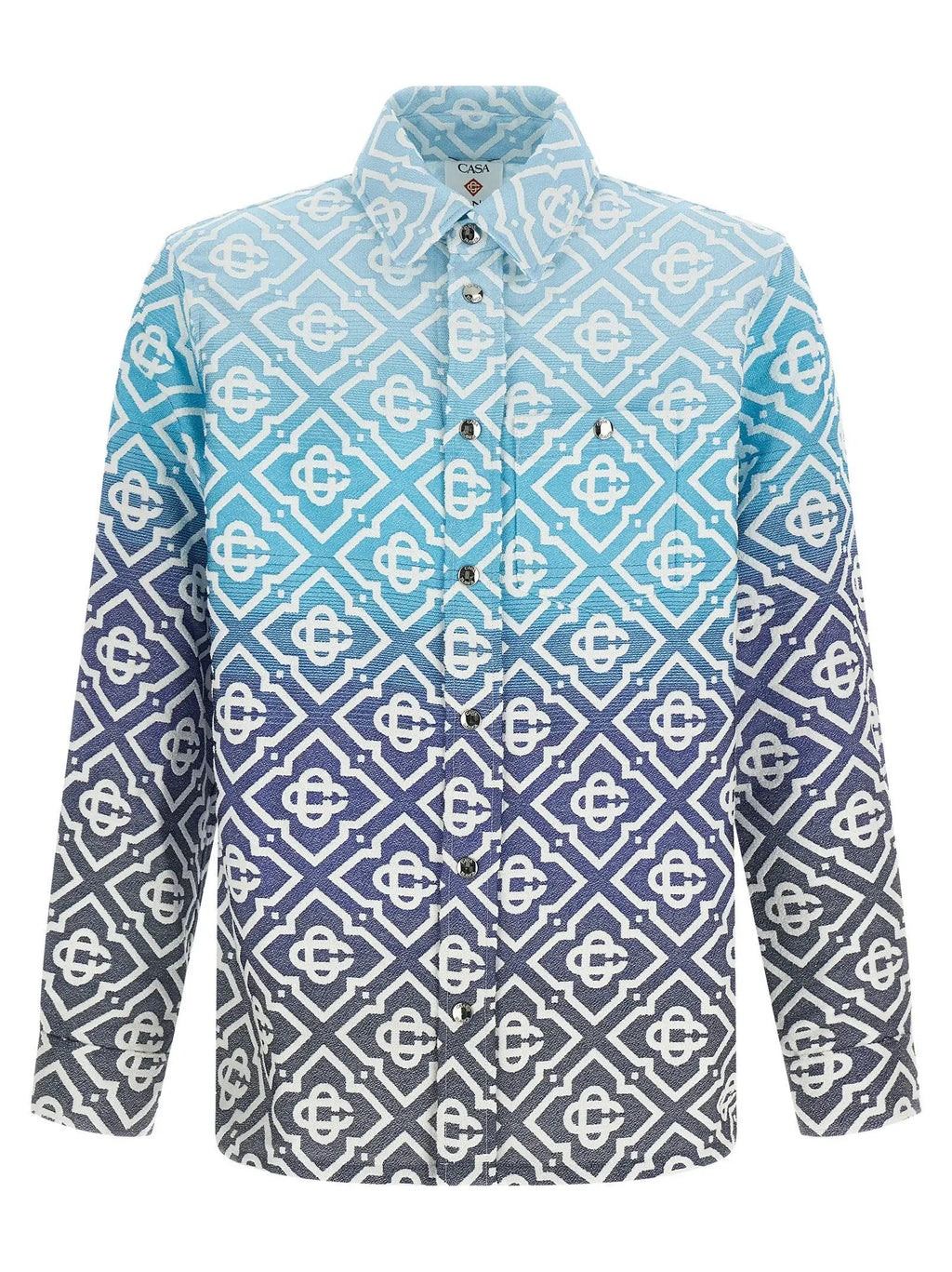 Casablanca Blue Cotton Shell Jacket