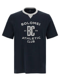 Brunello Cucinelli T-shirt en coton bleu