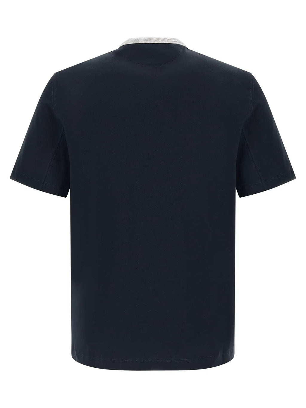Brunello Cucinelli T-shirt en coton bleu