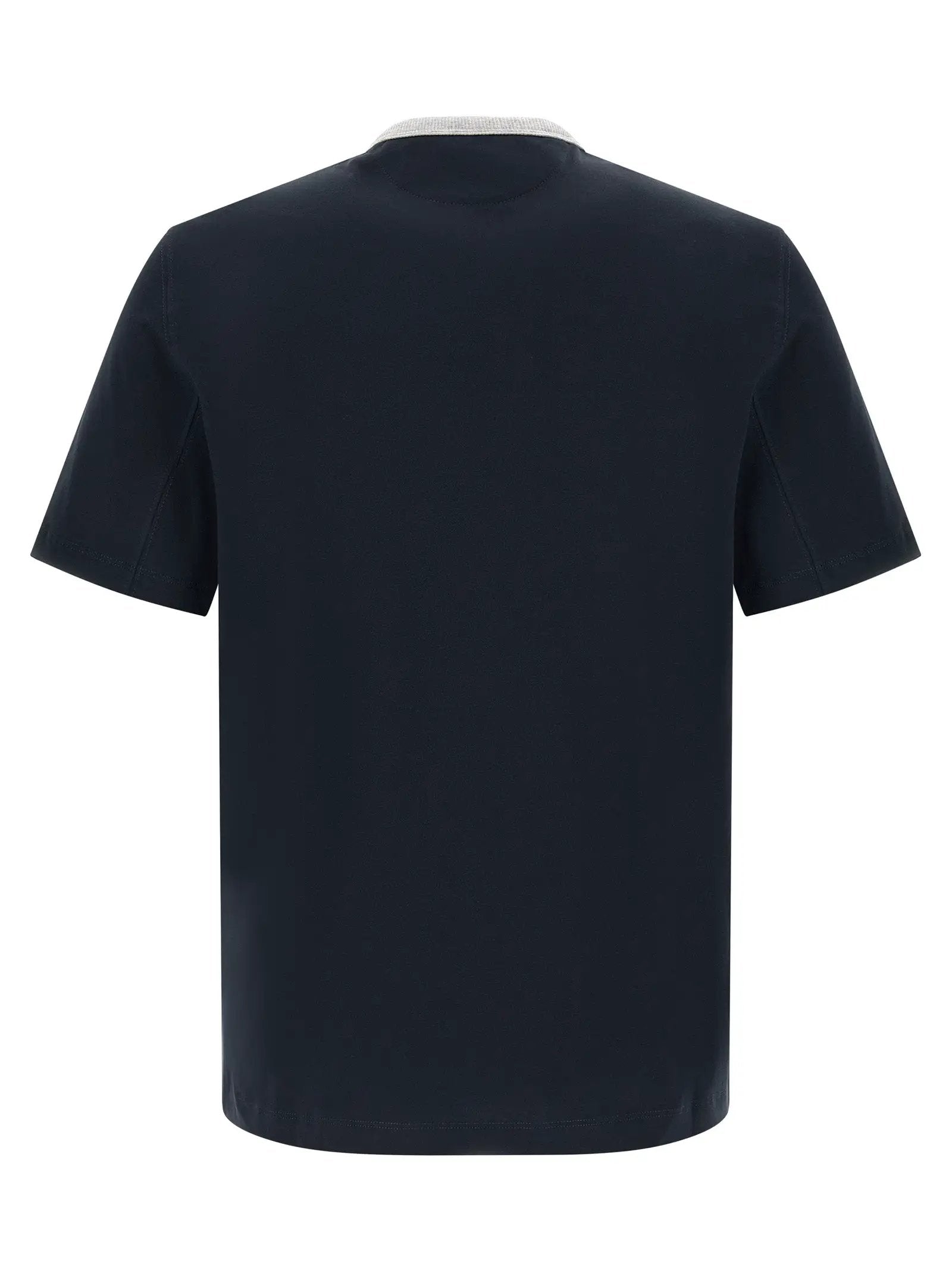 Brunello Cucinelli T-shirt en coton bleu