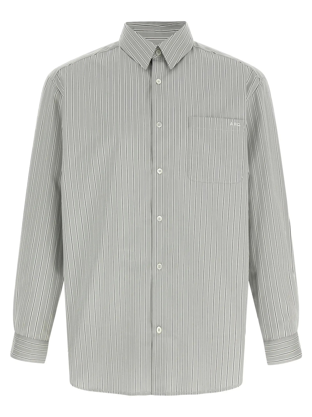 A.P.C. Gray Cotton Blouse