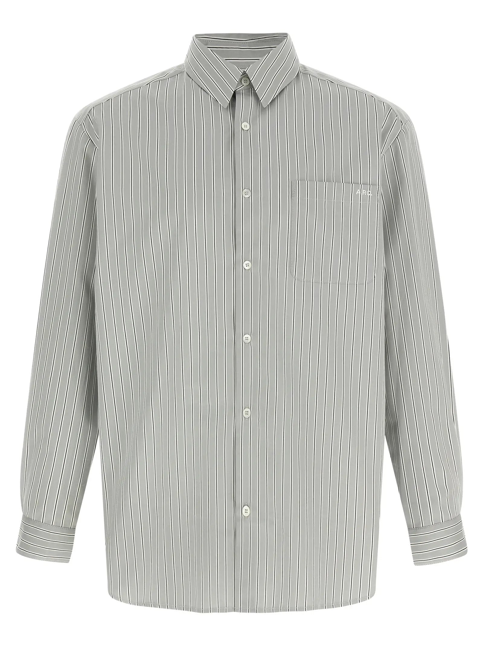 A.P.C. Gray Cotton Blouse