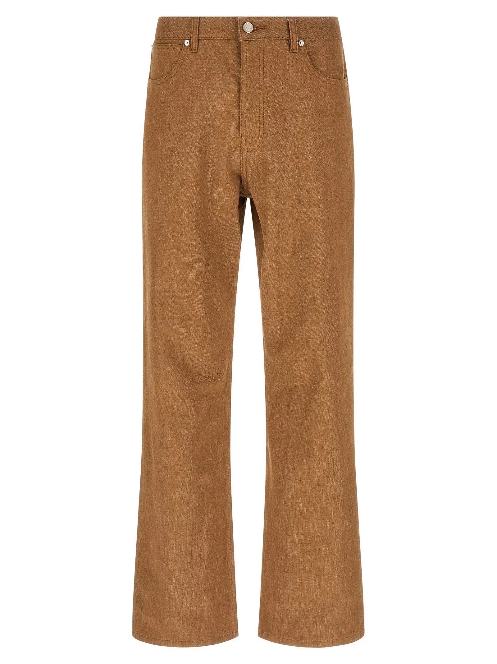 A.P.C. Brown Cotton Jeans Denim