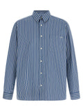 A.P.C. Blue Cotton Blouse