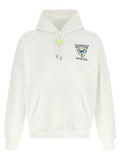 Casablanca White Organic Cotton Sweatshirt