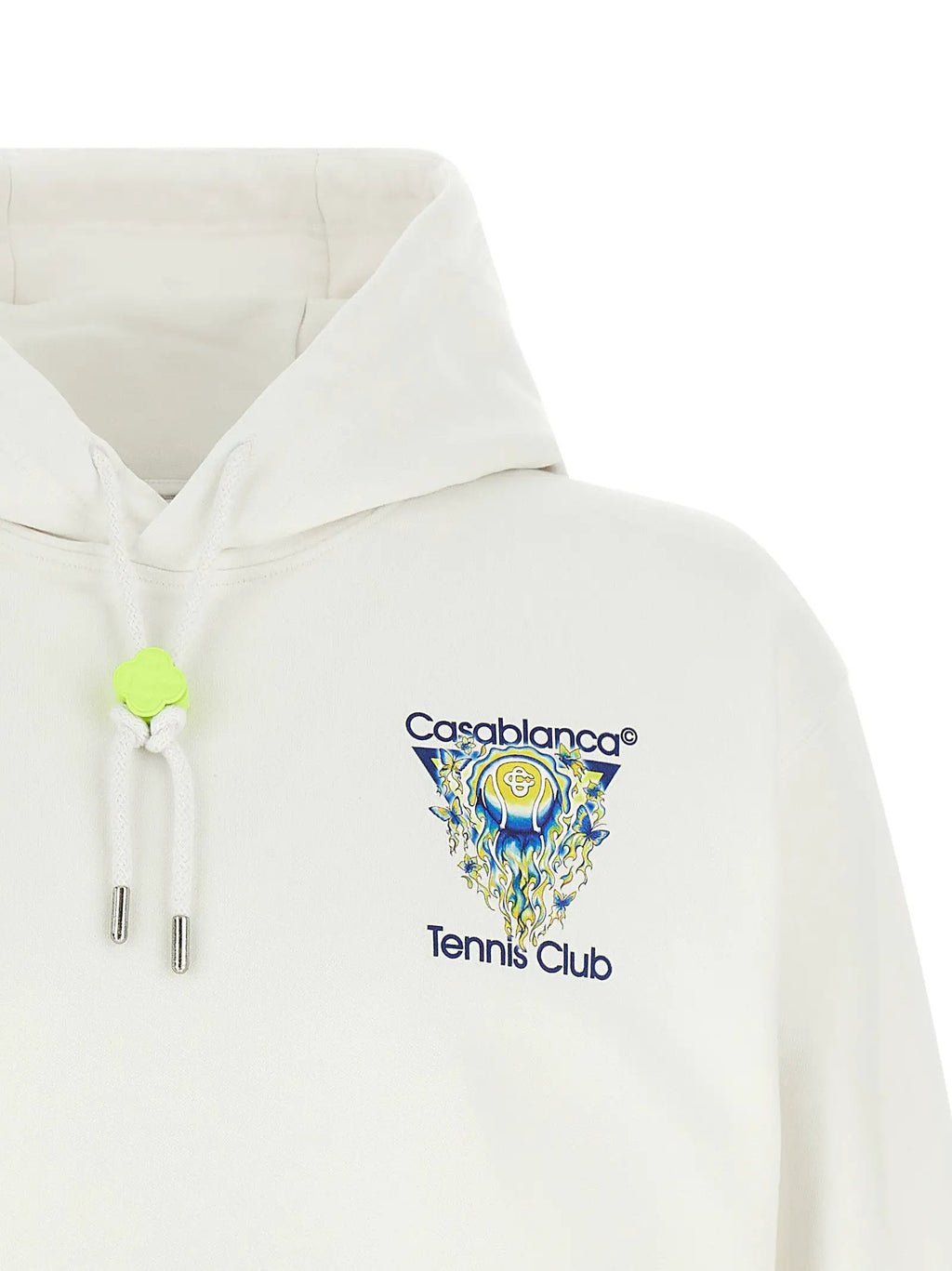 Casablanca White Organic Cotton Sweatshirt