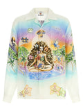 Casablanca Multicolor Linen Blouse