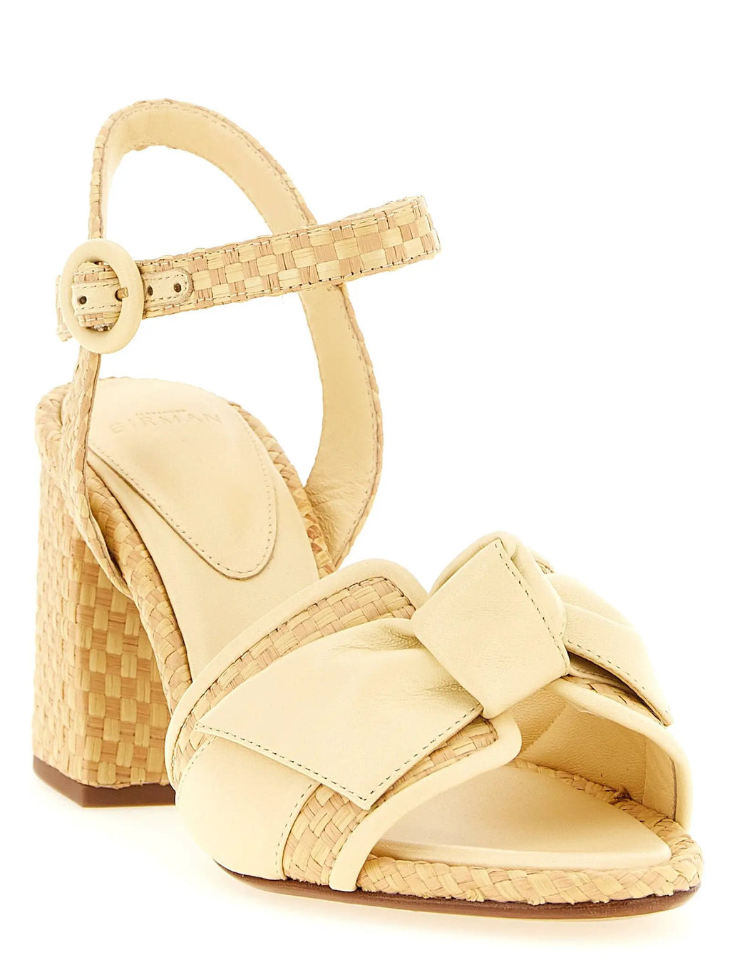 Alexandre Birman Bicolor Cowhide Platform Sandals