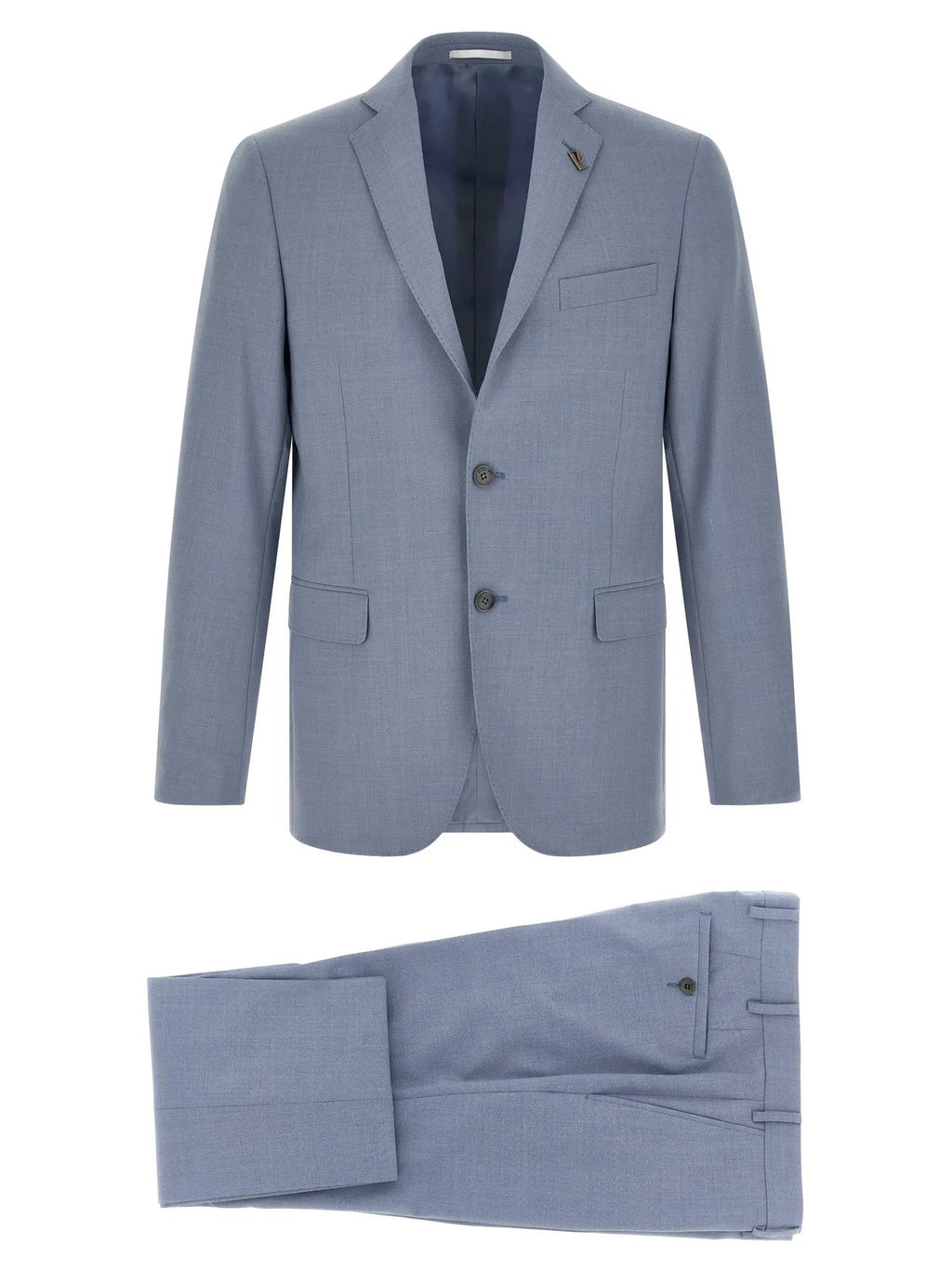 Pal Zileri Blue Polyester Two-Piece Suit