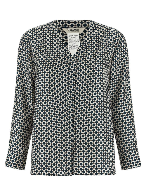 Chemisier en soie bleu 'S Max Mara