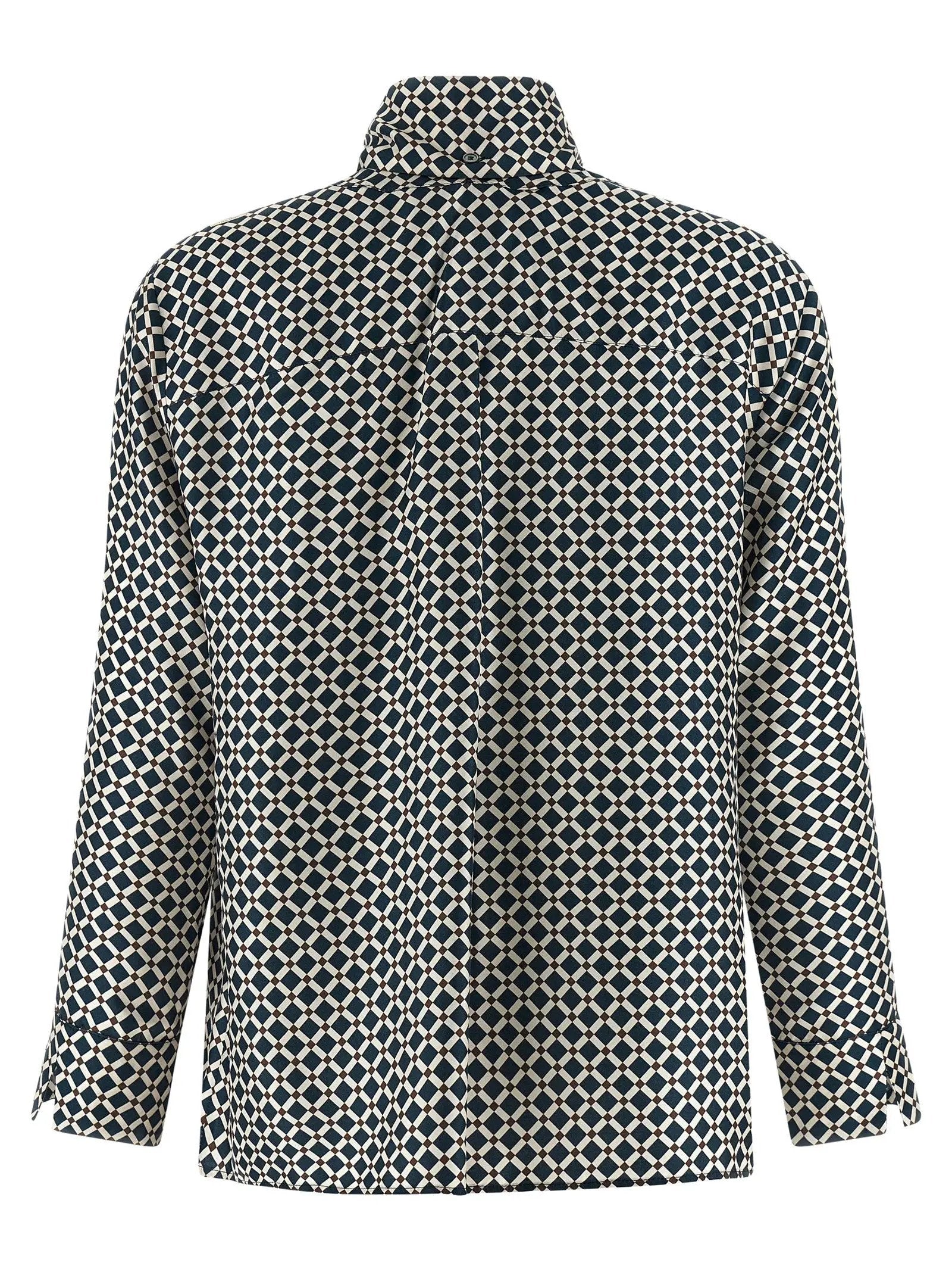 'S Max Mara Blue Silk Blouse