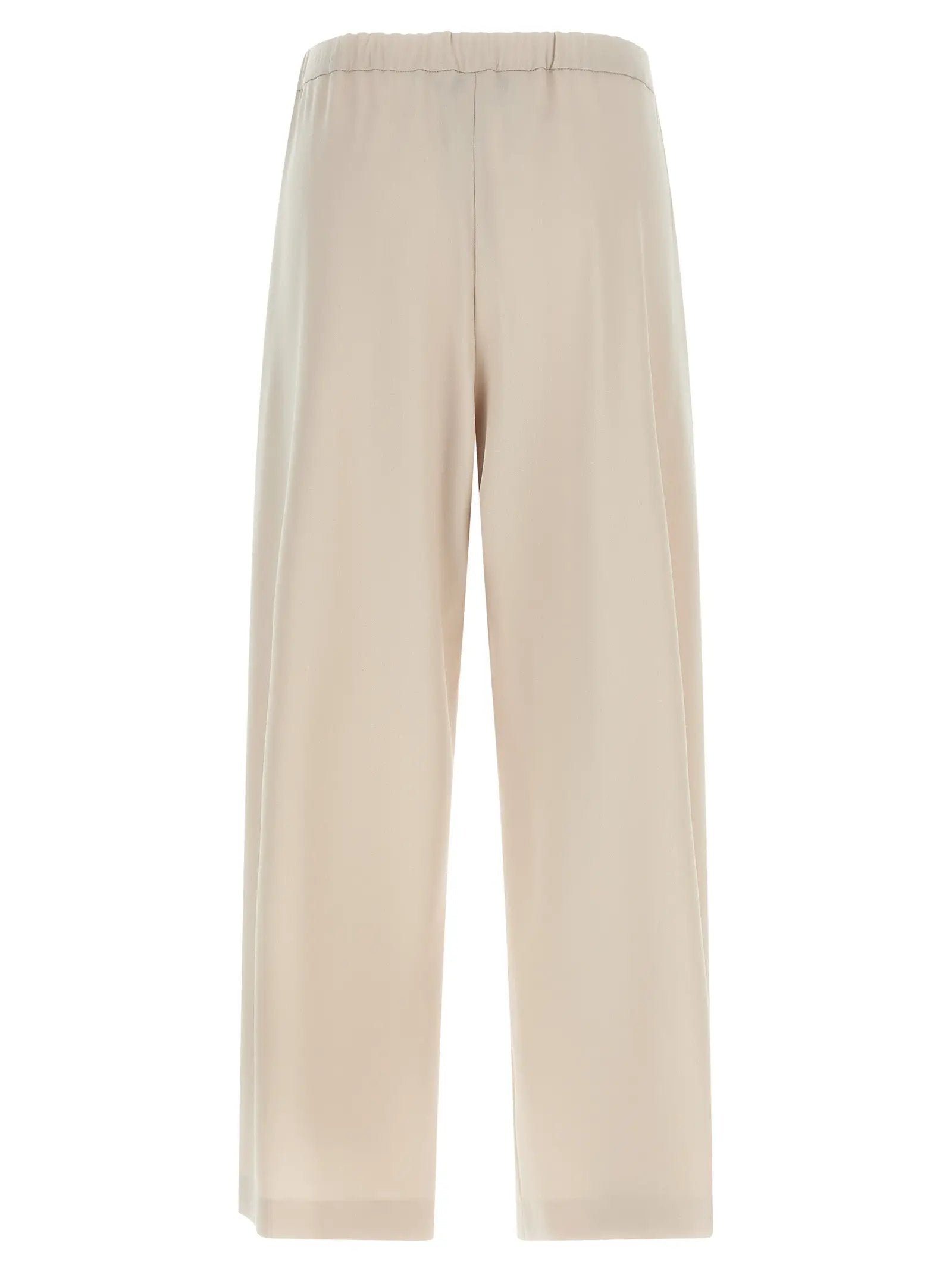 'S Max Mara Beige Virgin Wool Athletic Pants