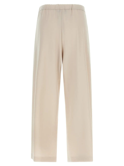 Pantalon de sport en laine vierge beige 'S Max Mara