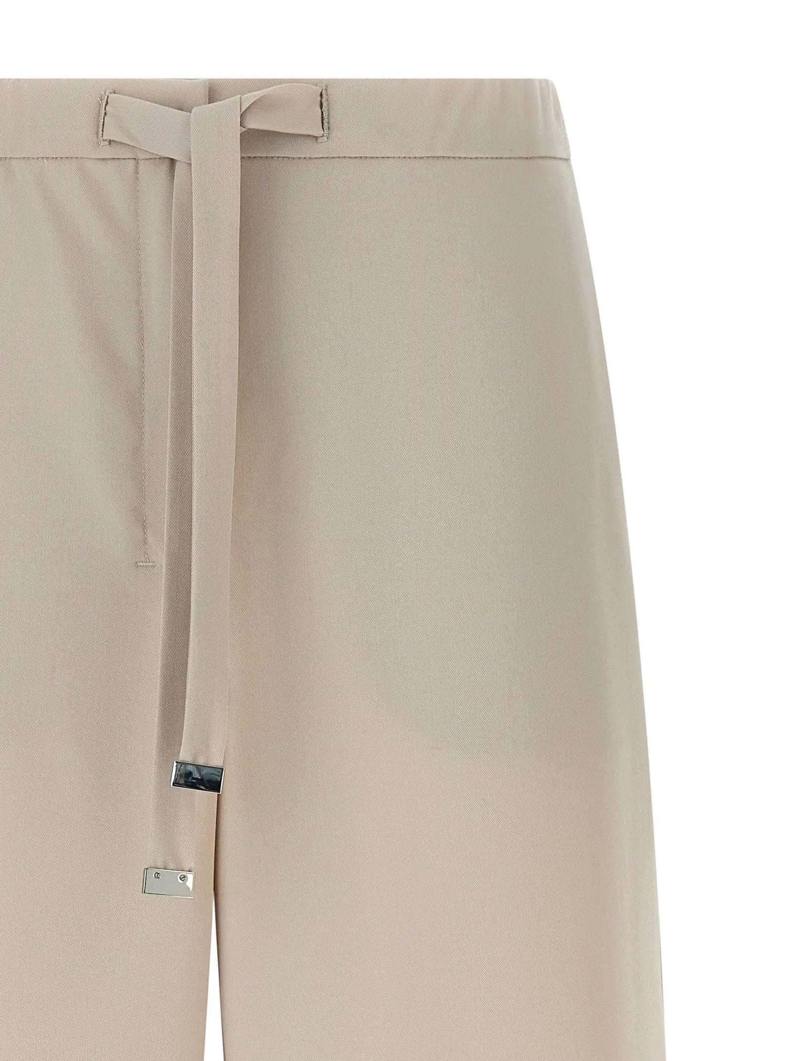 'S Max Mara Beige Virgin Wool Athletic Pants