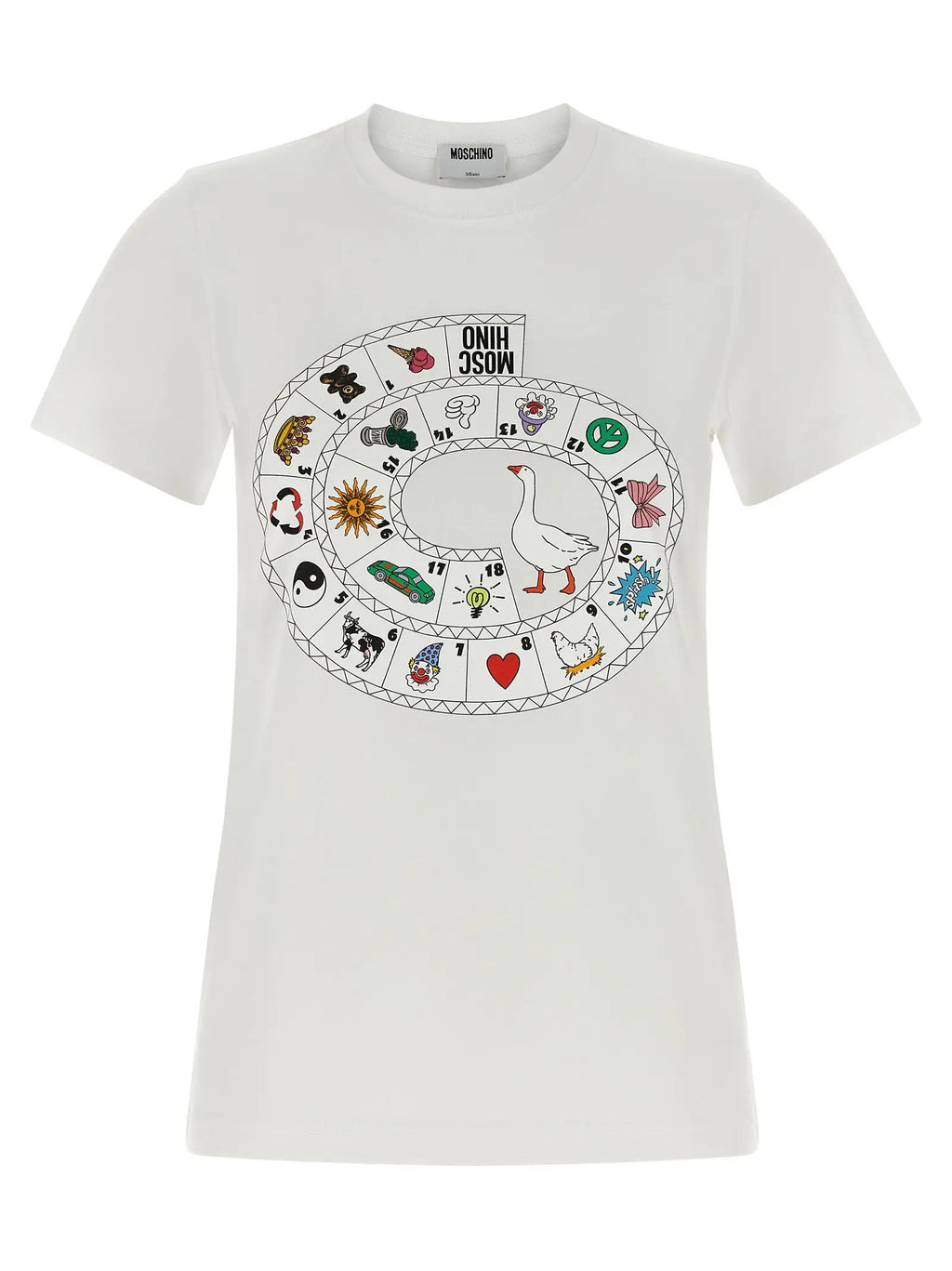 Moschino White Cotton T-Shirt