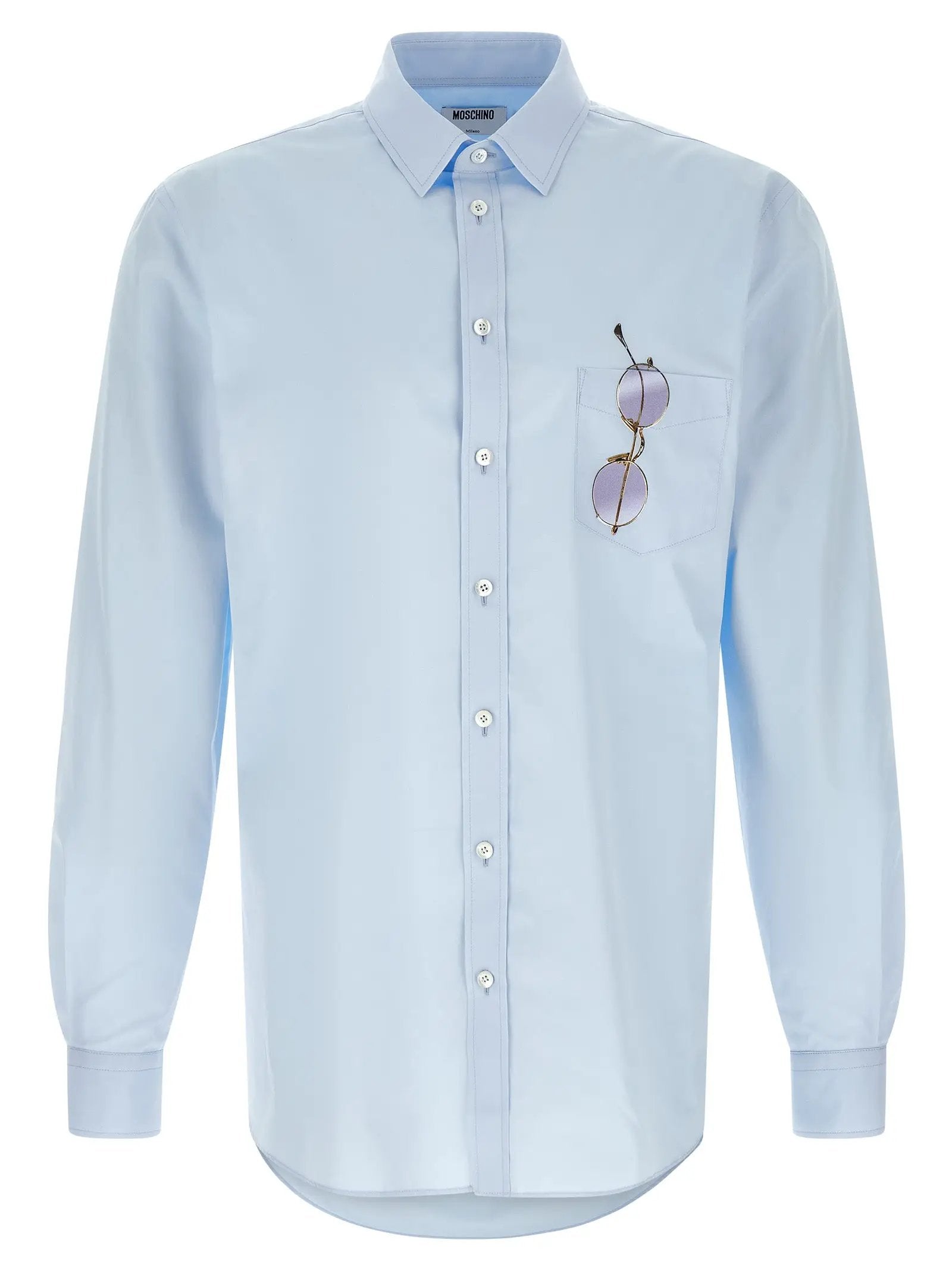 Moschino Blue Cotton Blouse