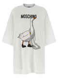 Moschino White Cotton Short Dress