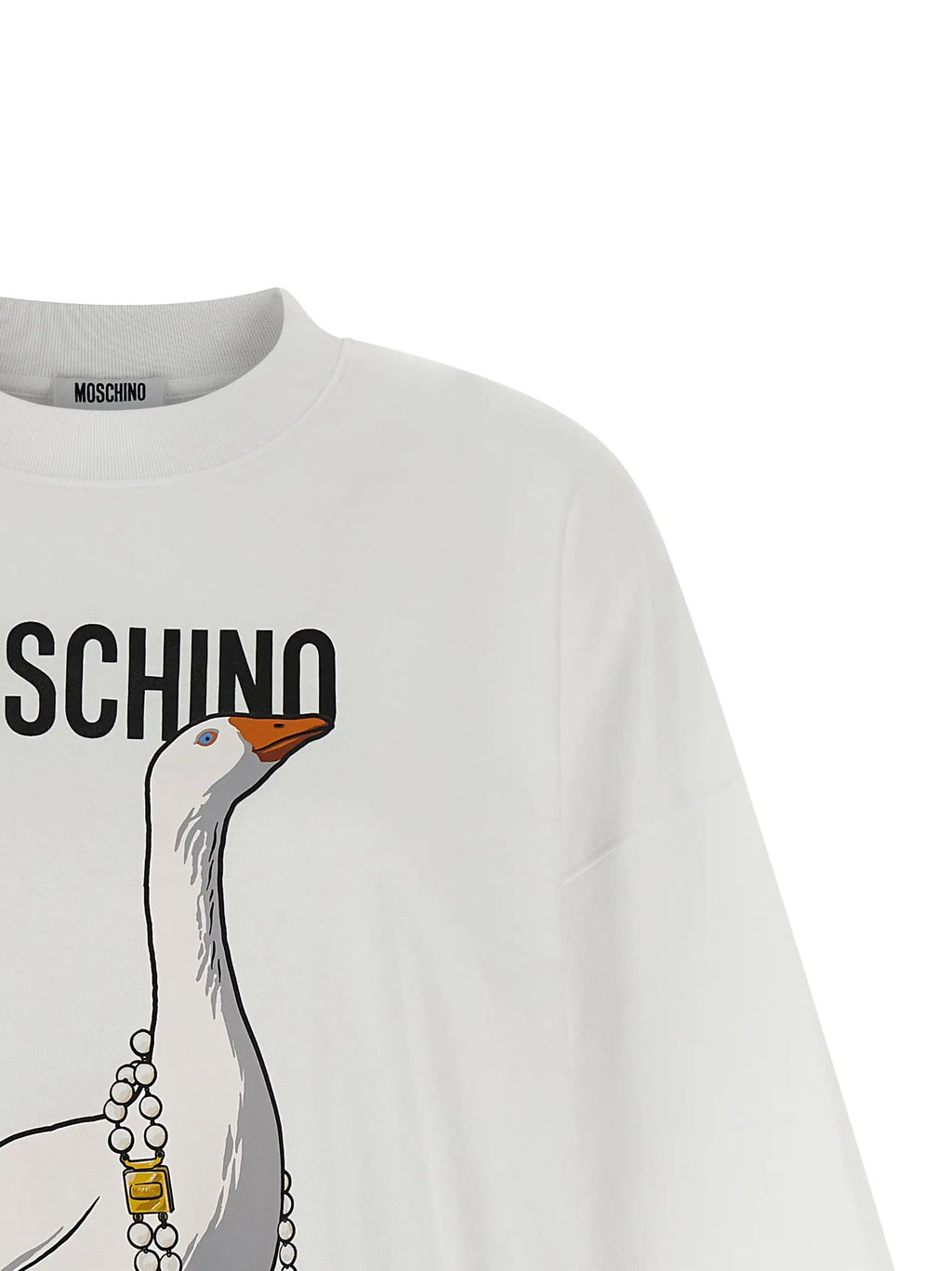 Moschino White Cotton Short Dress
