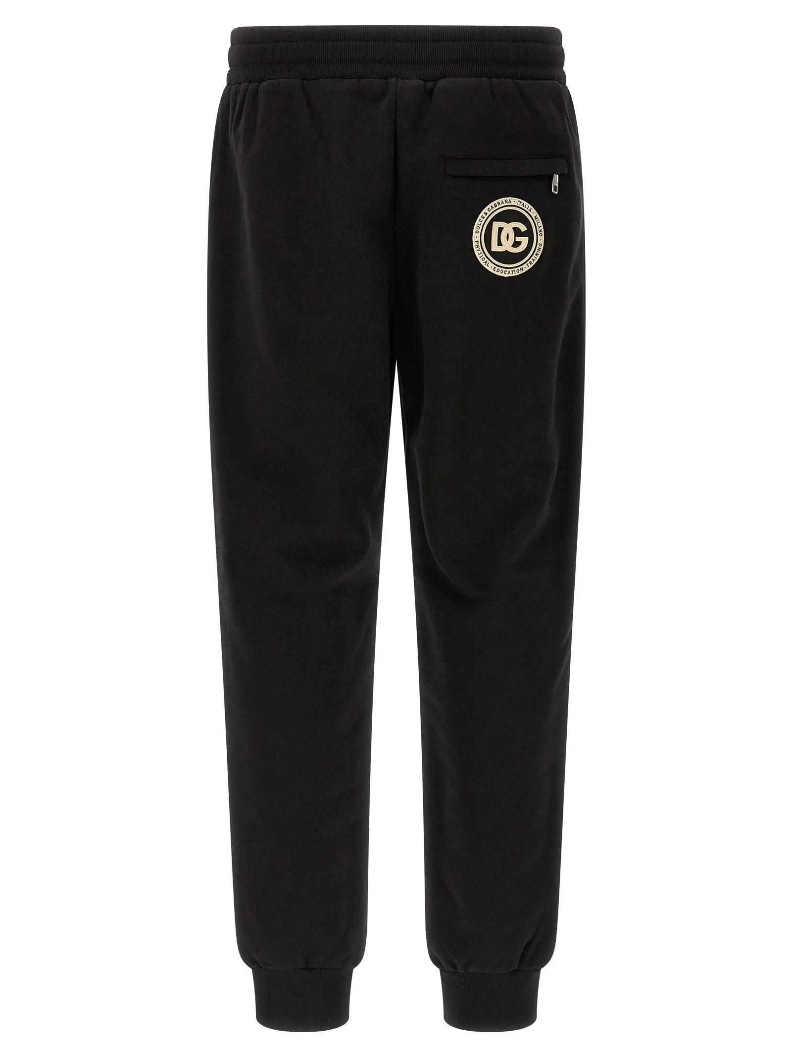 Dolce & Gabbana Black Cotton Joggers (Workout Pants)