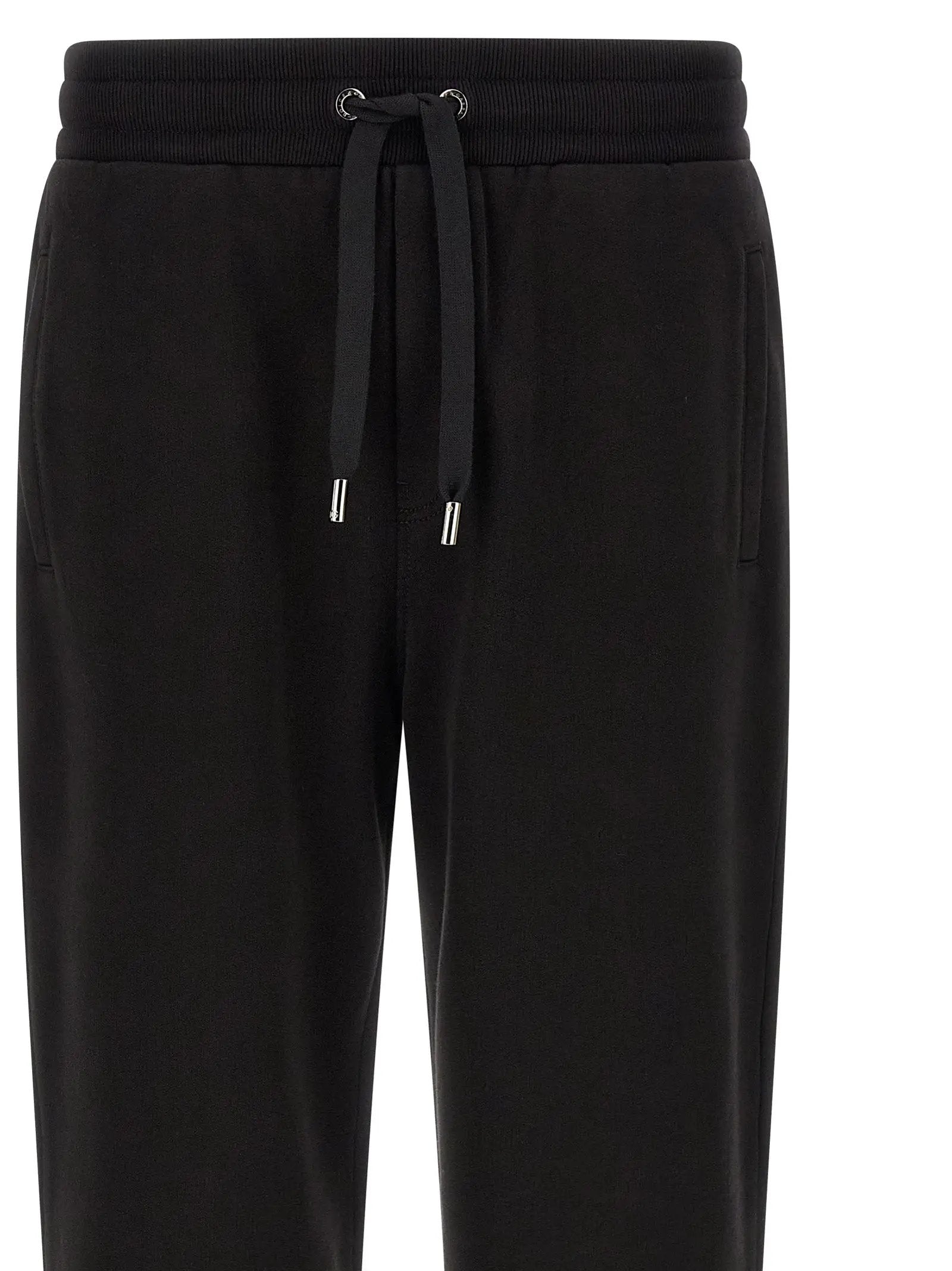 Dolce & Gabbana Black Cotton Joggers (Workout Pants)