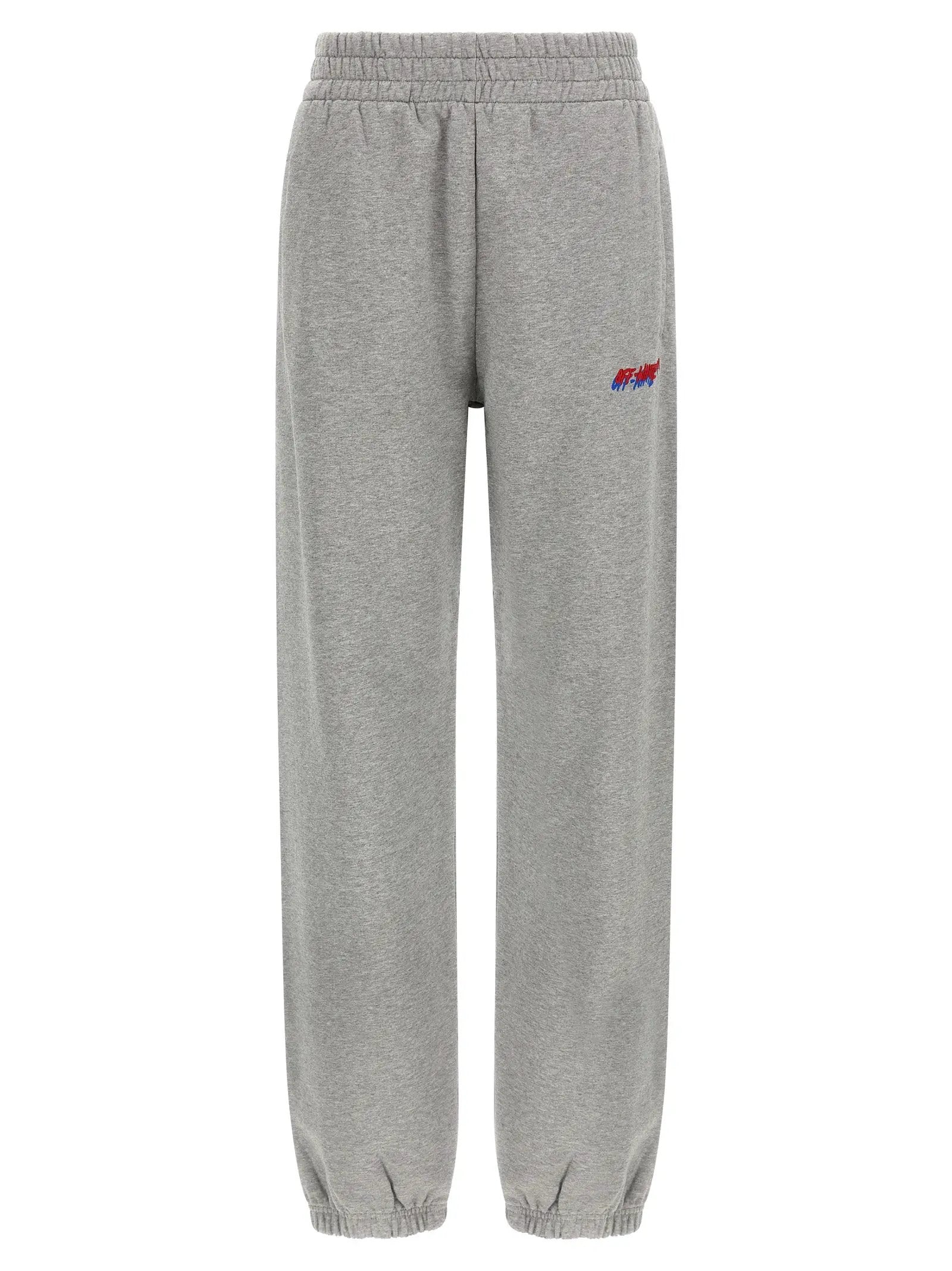 Off-White Gray Cotton Joggers (Workout Pants)