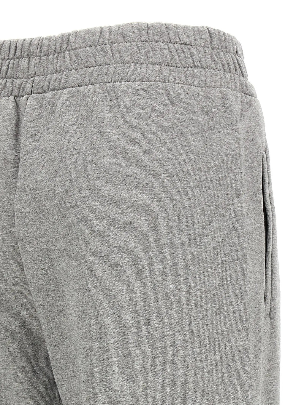 Off-White Gray Cotton Joggers (Workout Pants)