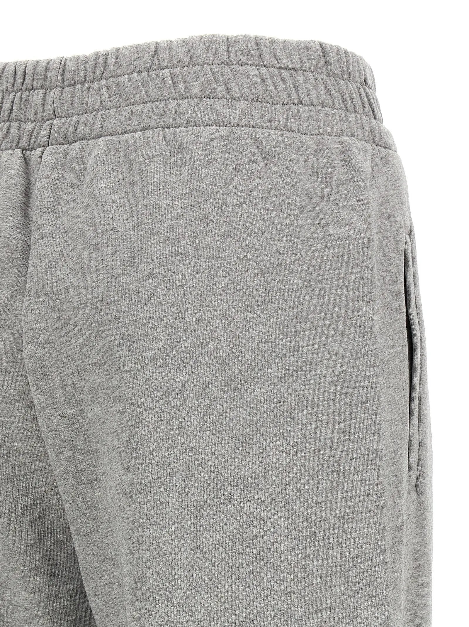 Off-White Gray Cotton Joggers (Workout Pants)