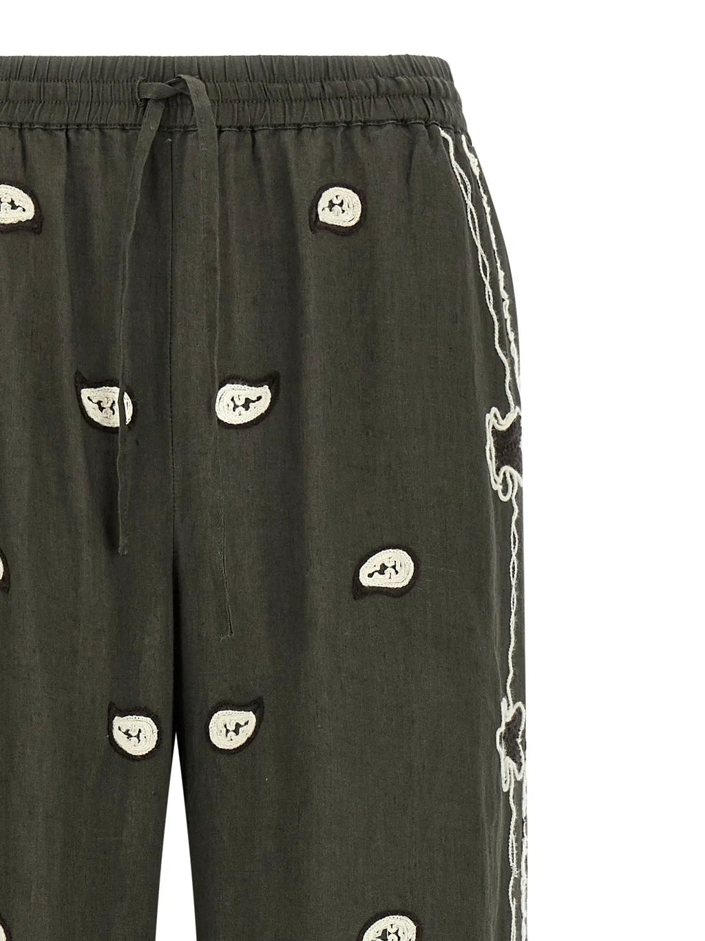 P.A.R.O.S.H. Bicolor Linen Casual Pants