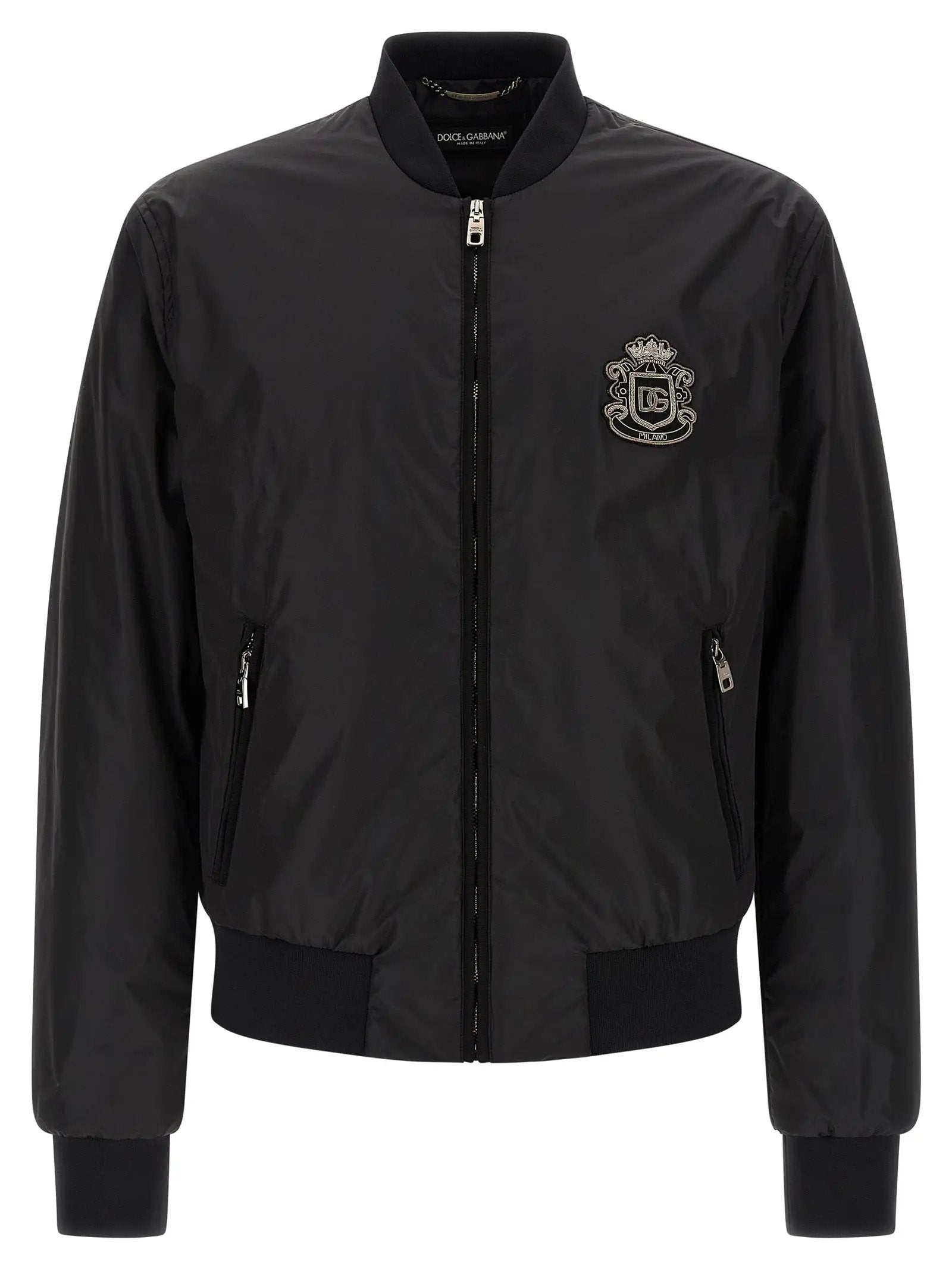 Bomber Dolce & Gabbana en polyamide noir