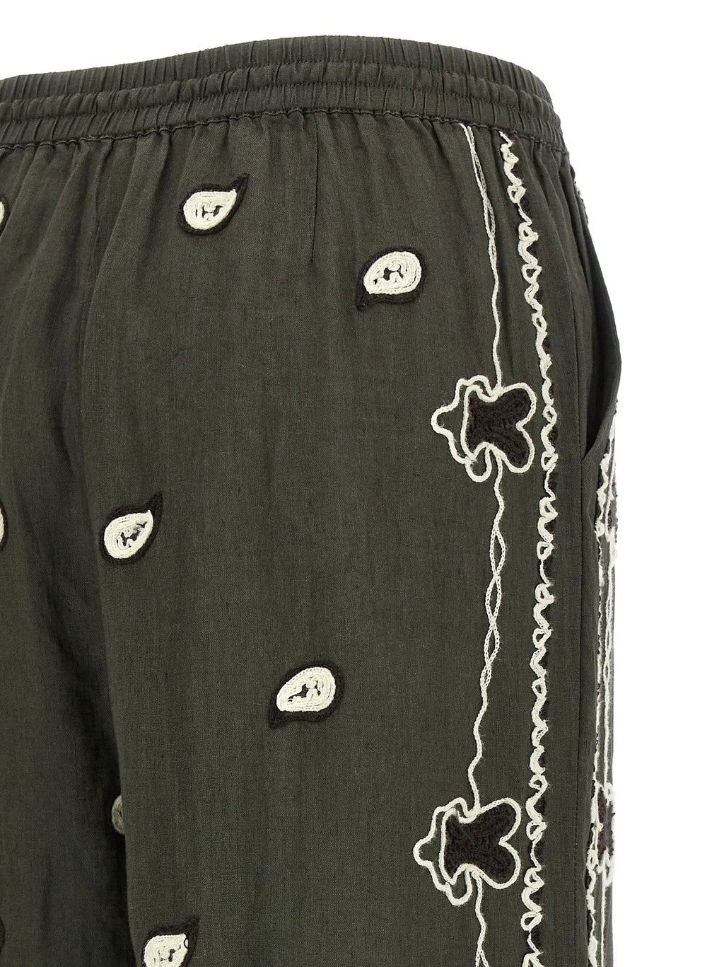 P.A.R.O.S.H. Bicolor Linen Casual Pants