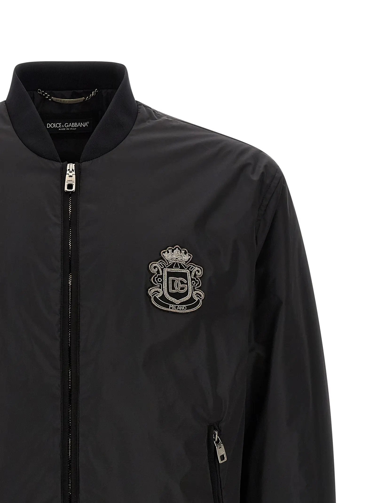 Bomber Dolce & Gabbana en polyamide noir