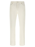 Department 5 White Cotton Straight-Leg Jeans