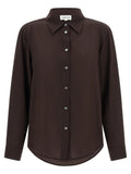 P.A.R.O.S.H. Brown Silk Blouse