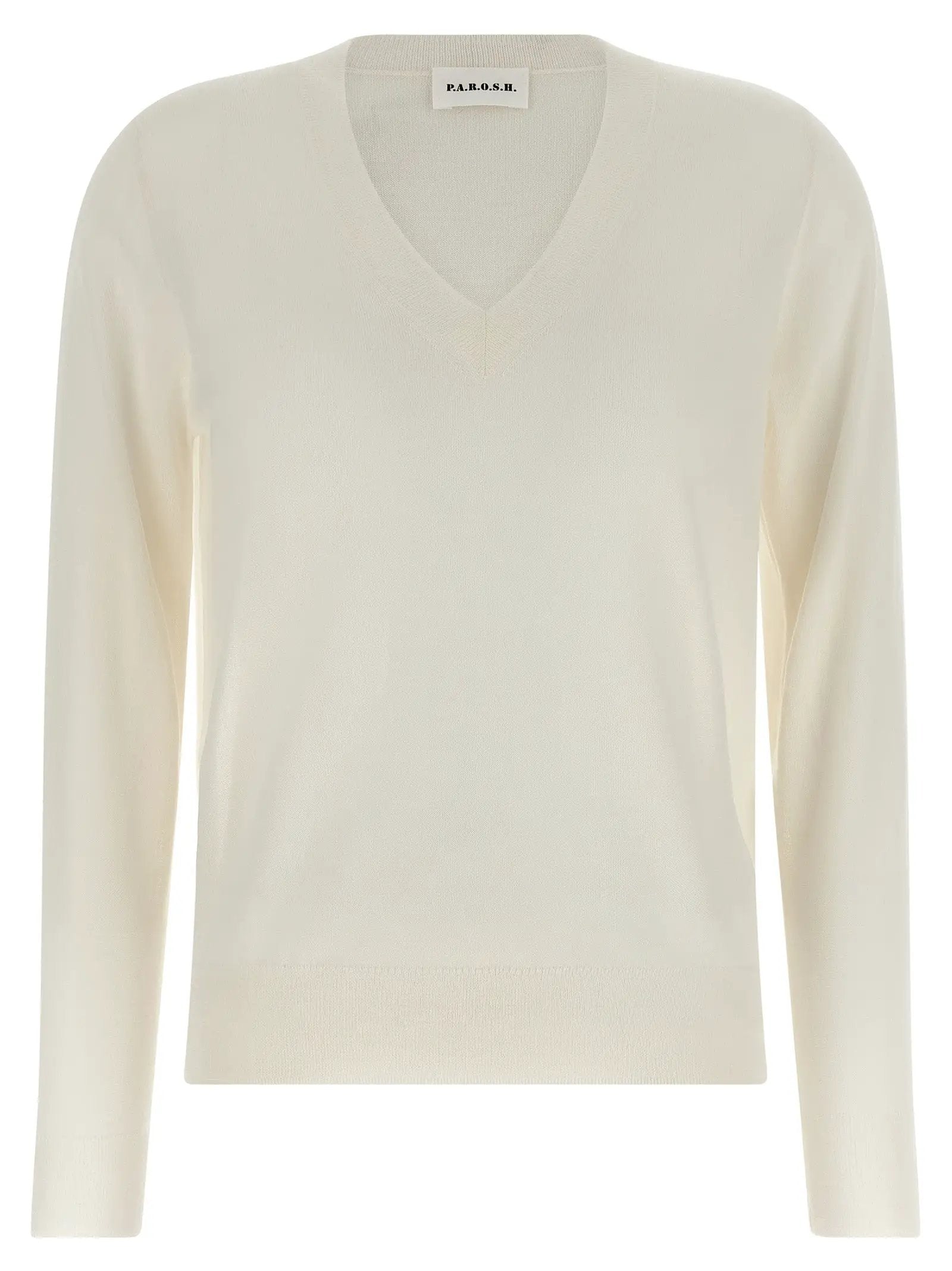 P.A.R.O.S.H. White Wool Cardigan