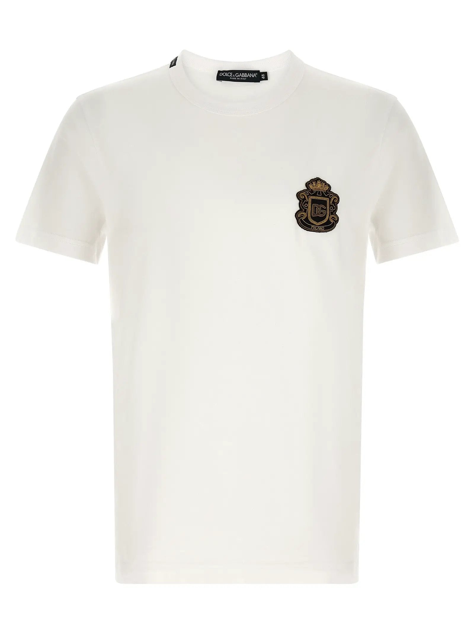 Dolce & Gabbana White Cotton T-Shirt