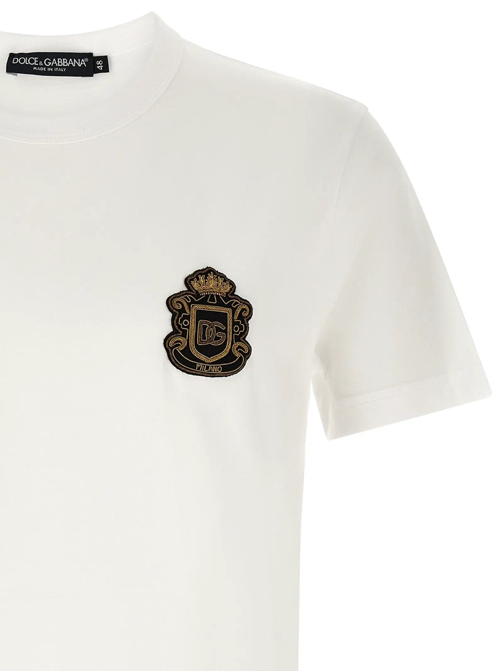 Dolce & Gabbana White Cotton T-Shirt
