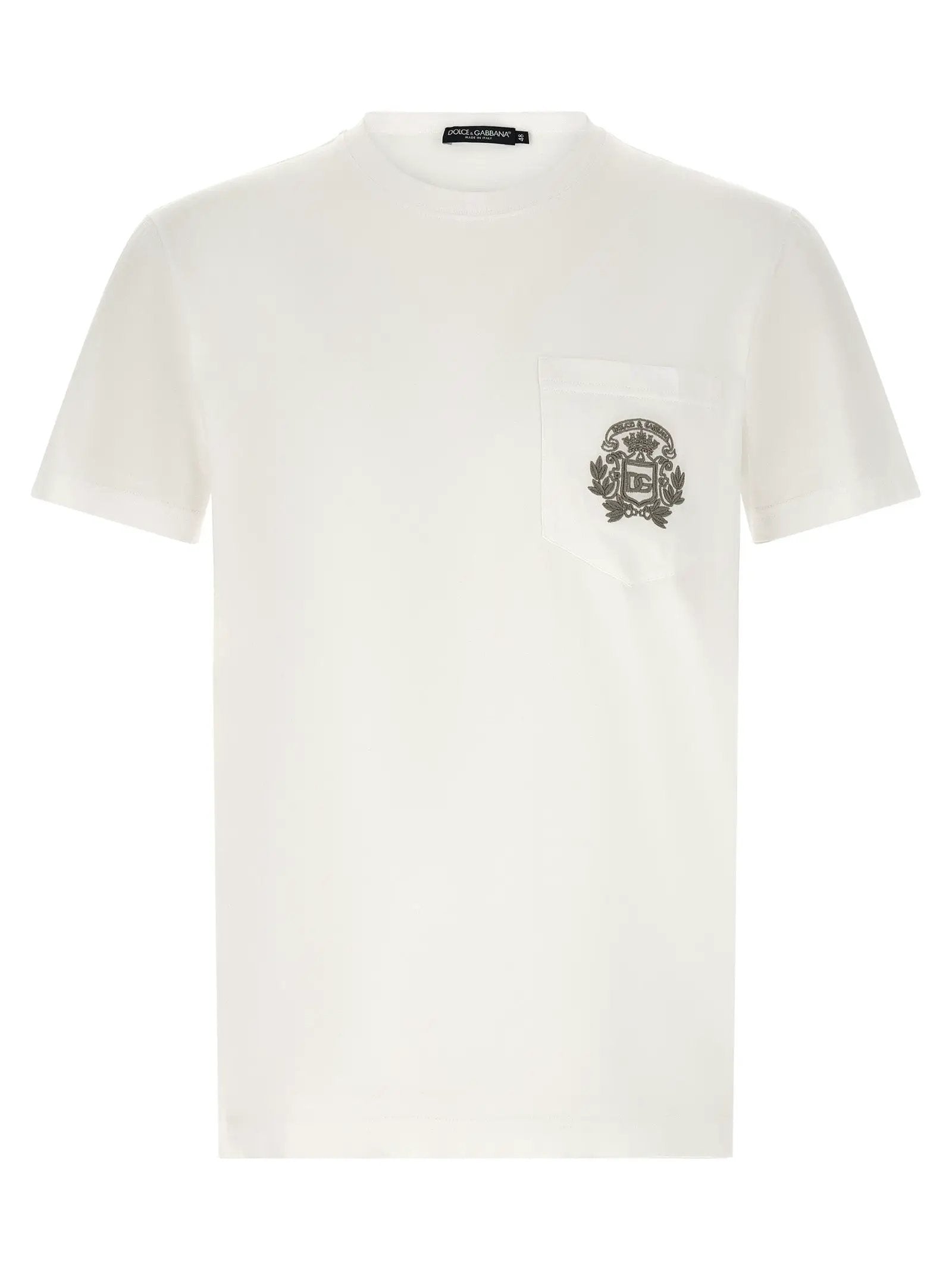 Dolce & Gabbana White Cotton T-Shirt