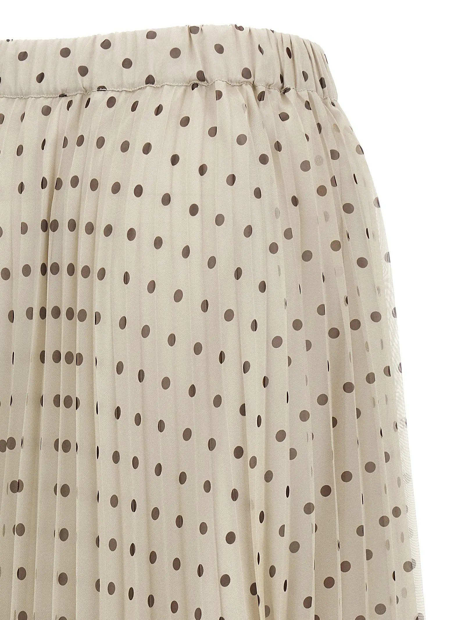 P.A.R.O.S.H. Beige Polyester Mini Skirt