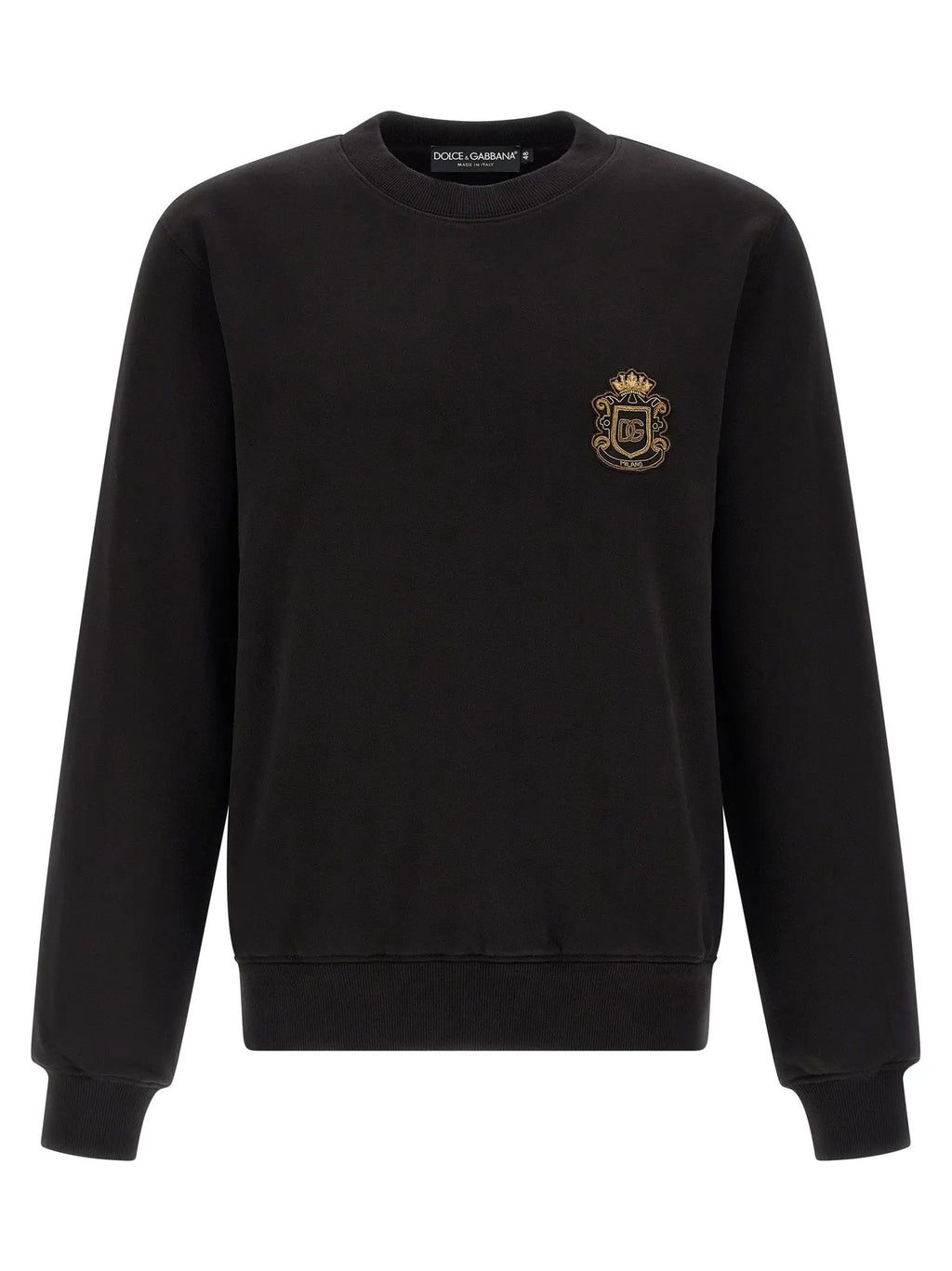 Dolce & Gabbana Black Cotton Sweatshirt