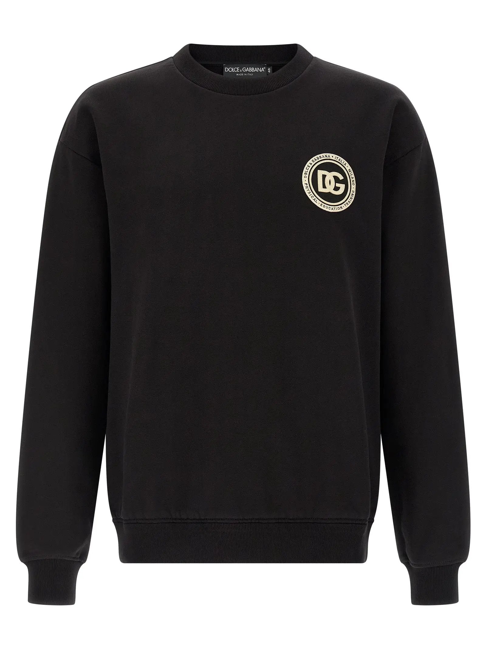 Dolce & Gabbana Black Cotton Sweatshirt