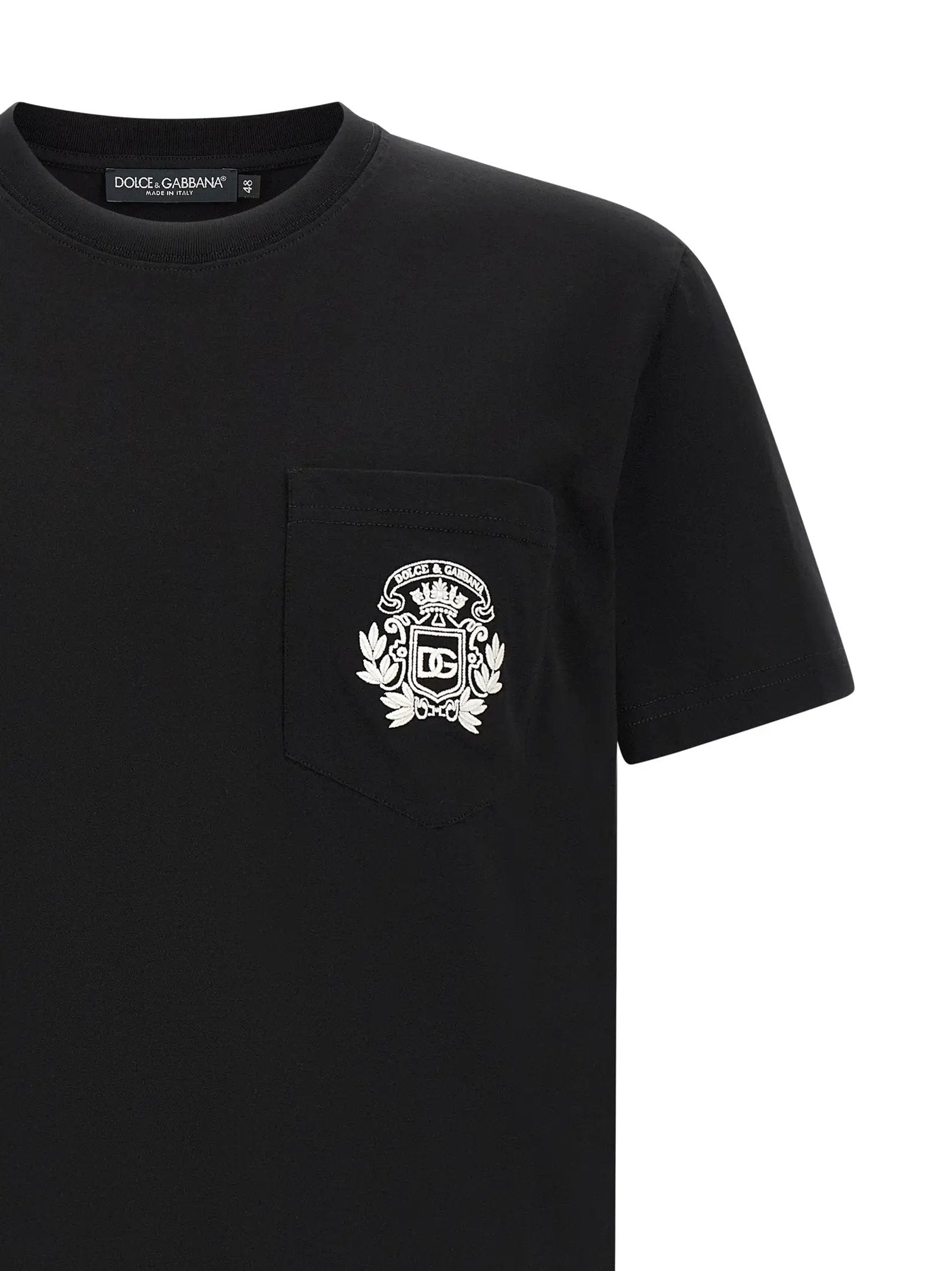 Dolce & Gabbana Black Cotton T-Shirt