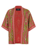 Etro Multicolor Silk Cardigan