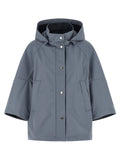 MooRER Blue Polyester Shell Jacket