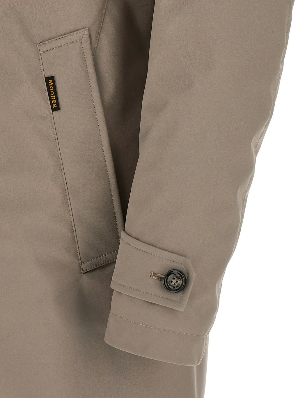 MooRER Gray Polyester Shell Jacket