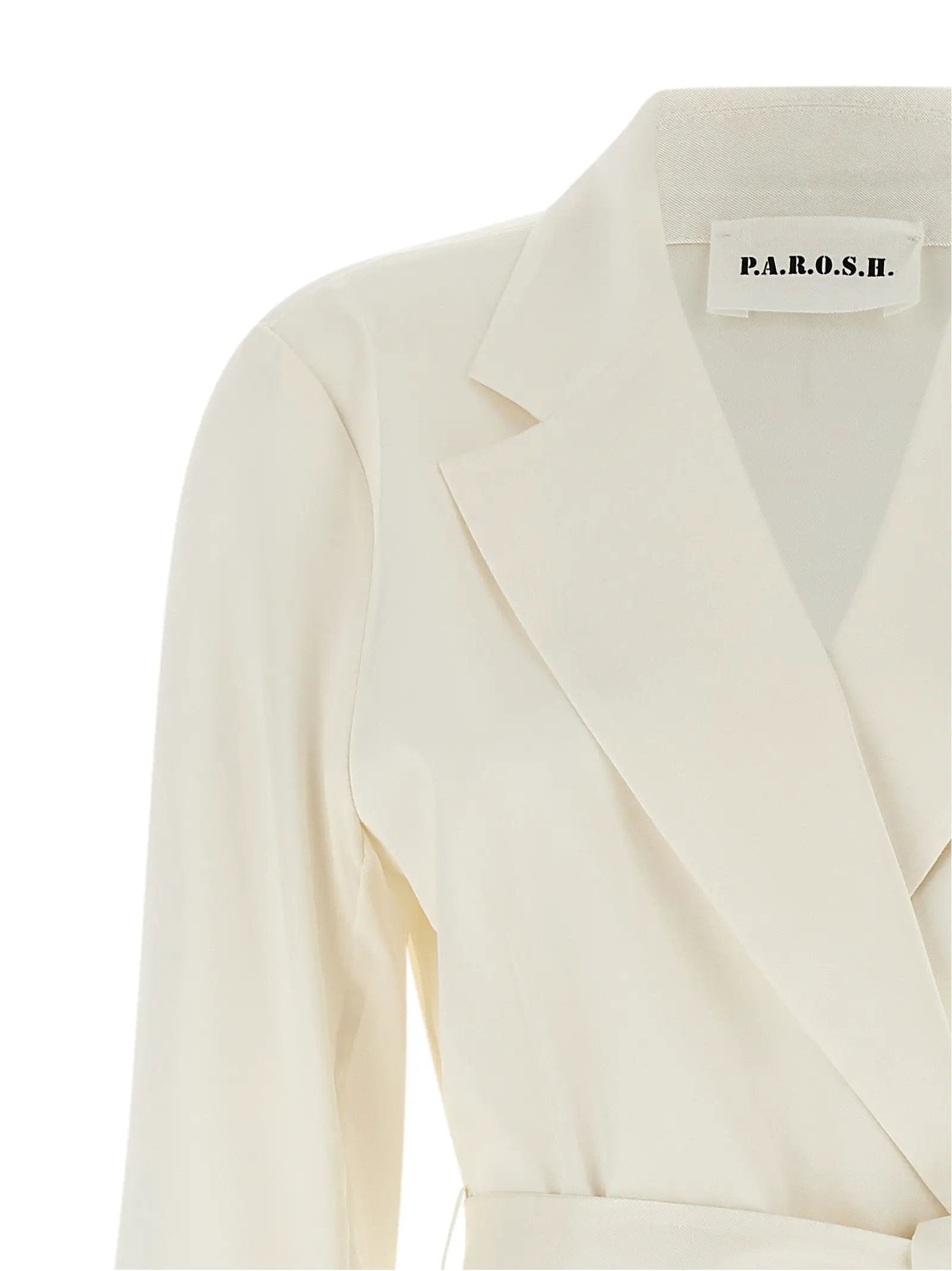 P.A.R.O.S.H. White Polyester Blazer