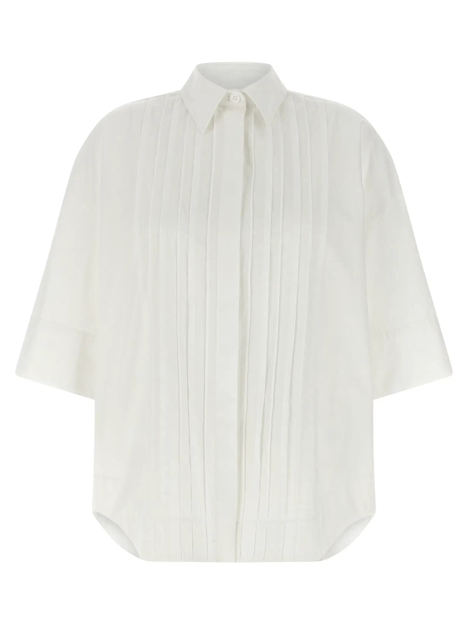 P.A.R.O.S.H. White Cotton Blouse