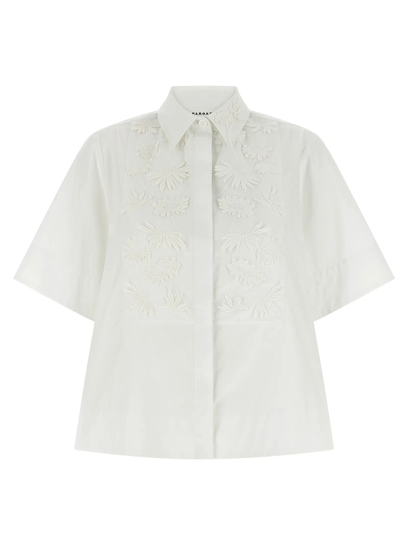 P.A.R.O.S.H. White Cotton Blouse