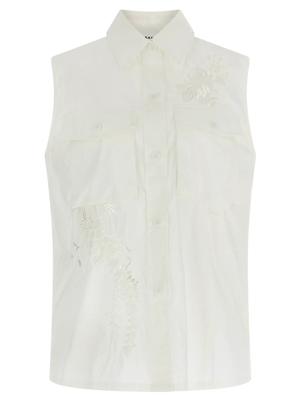 P.A.R.O.S.H. White Polyamide Blouse