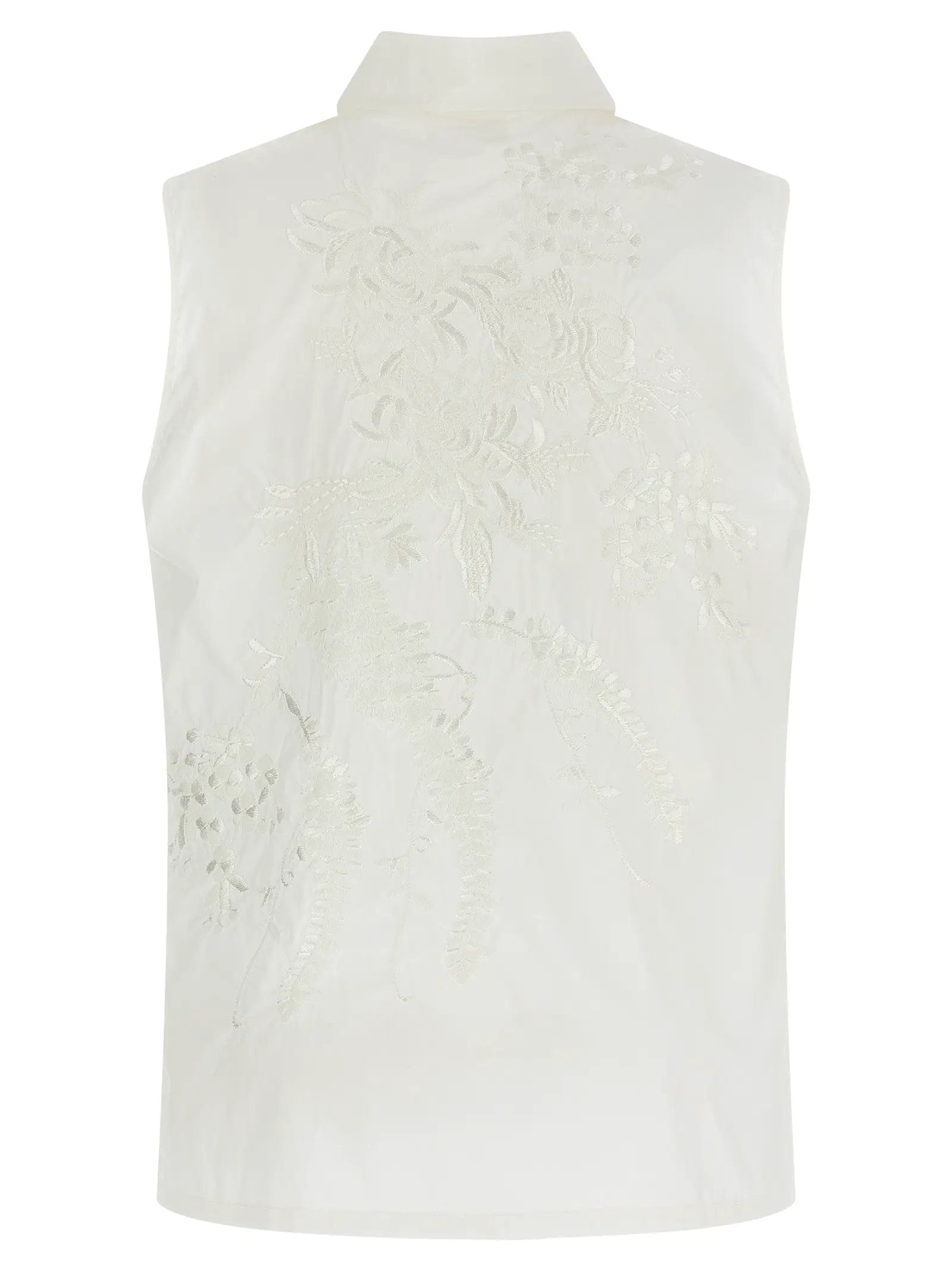 P.A.R.O.S.H. White Polyamide Blouse