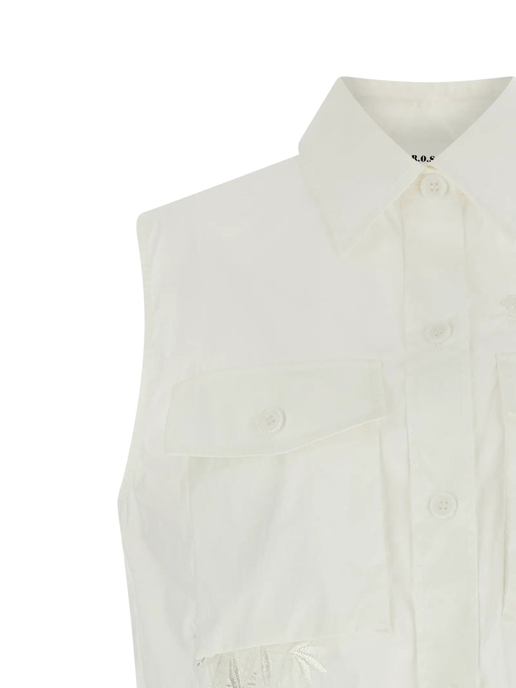 P.A.R.O.S.H. White Polyamide Blouse